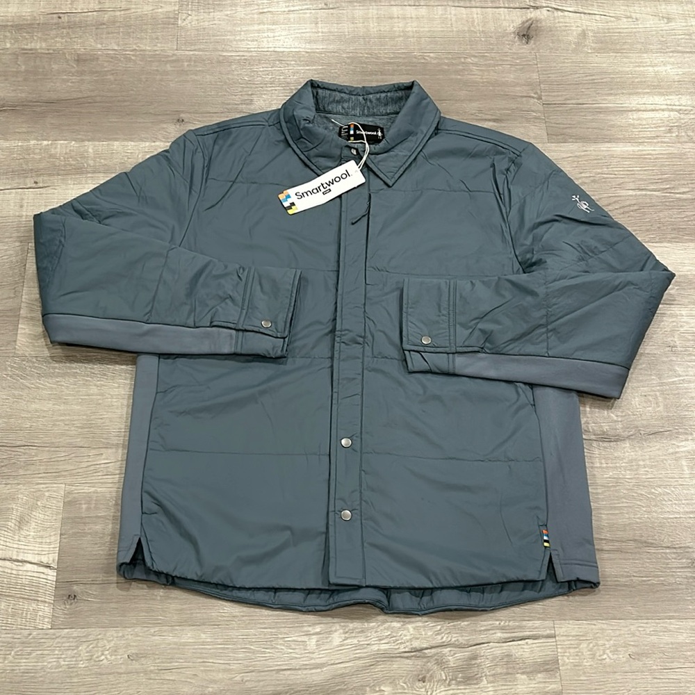 SMARTWOOL 
SMARTLOFT SHIRT JACKET PEWTER BLUE